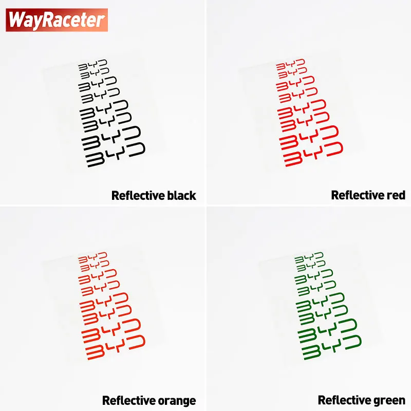 Reflect Hi Temp Waterproof Brake Caliper Sticker For BYD Atto 3 Seal Song Plus Sealion 6 7 Shark Seagull Han Leopard 5 Qin 2025
