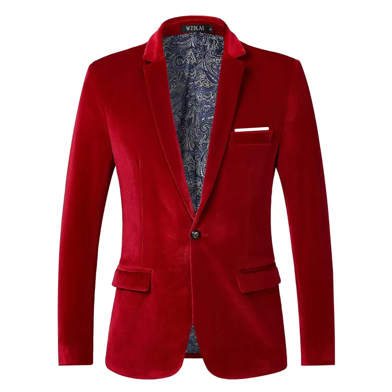 Man Trouwpak Fluwelen Blazers Jas 2025, Vintage Elegante Feestdiner Zakelijke Blazers Masculinos Slanke Mannen Jurk Formele Jas