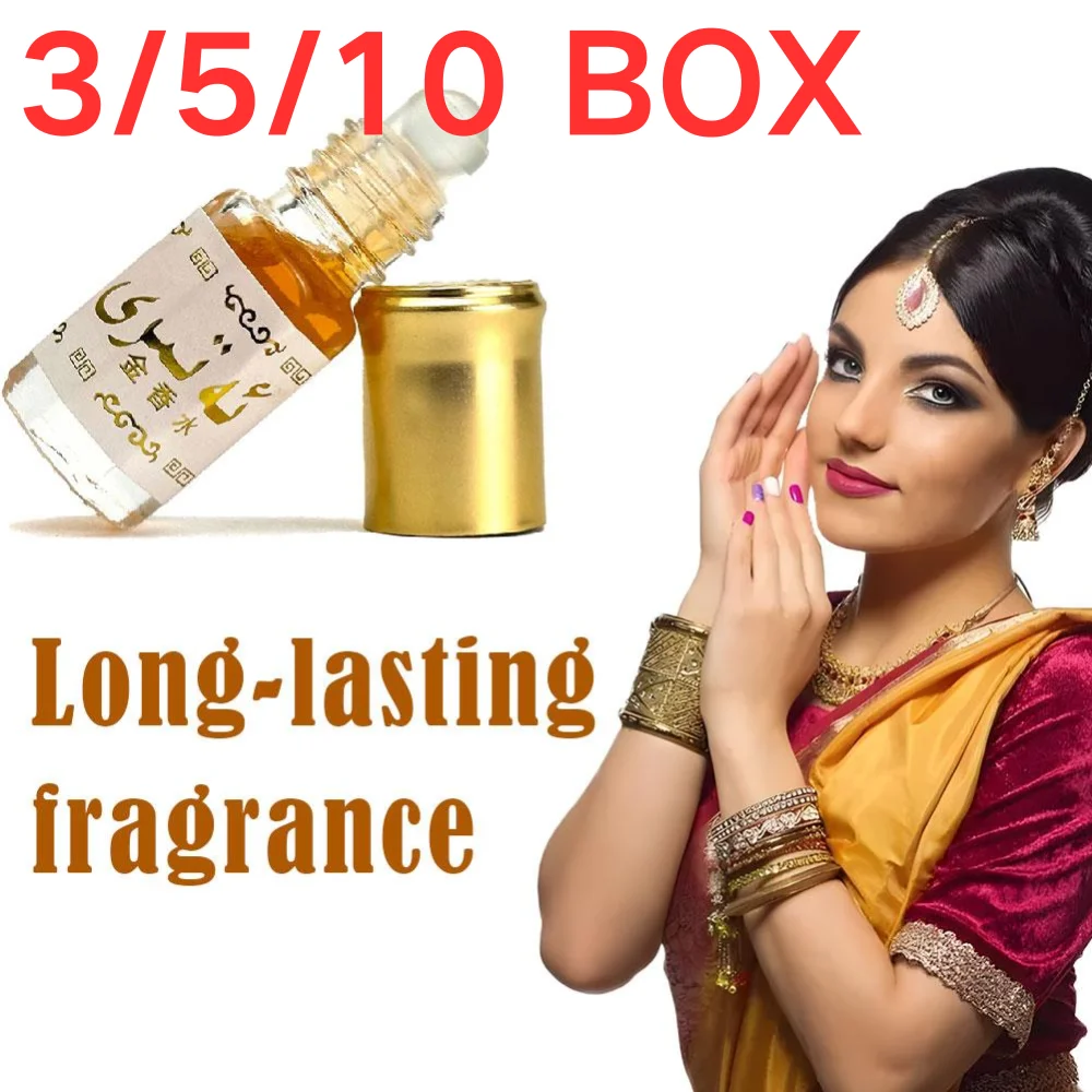 

Alcohol-Free Roll-on Gold Essential Oil 3/5/10 BOX Long Lasting Oud & Floral Scent Arabic Luxury Fragrance