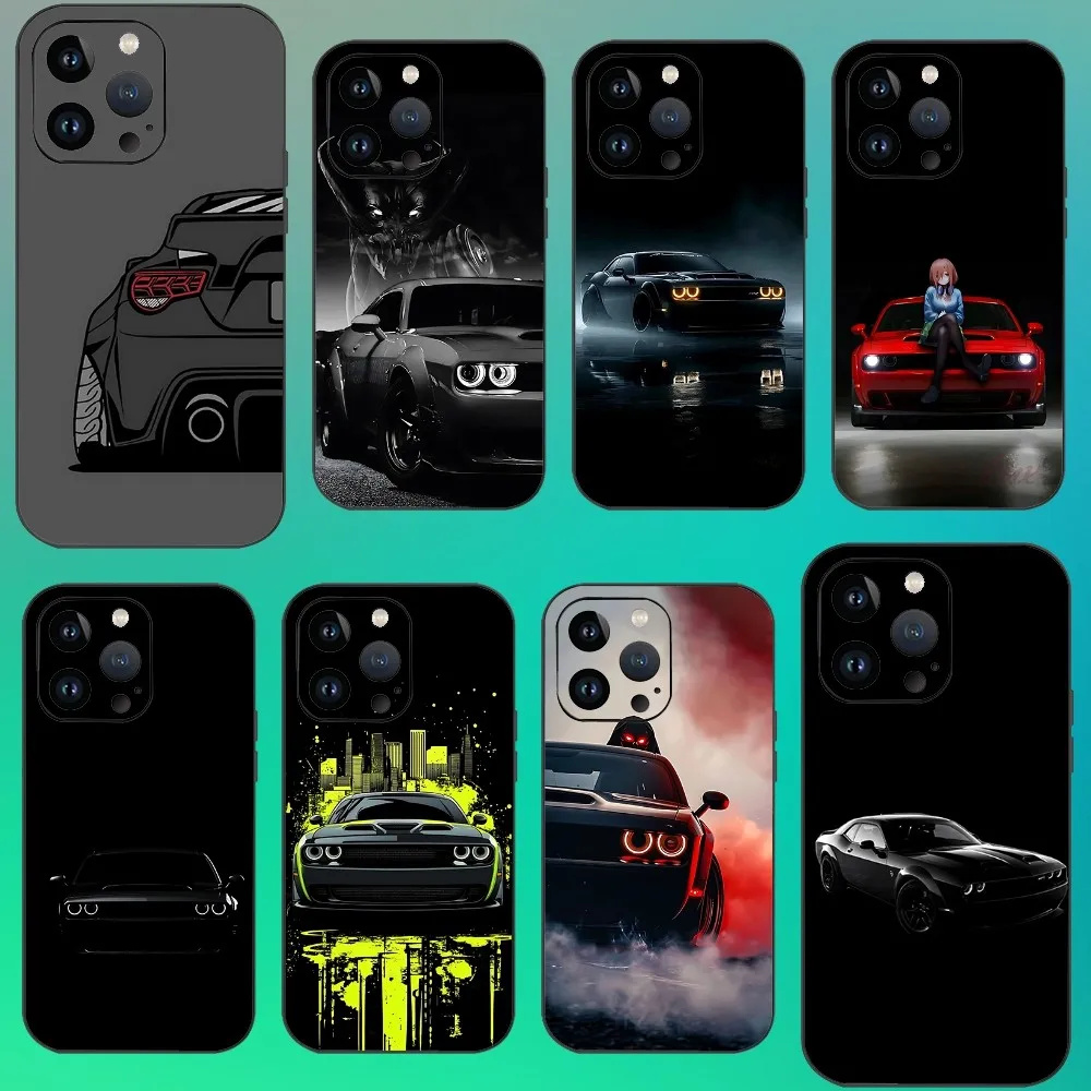 D-Dodge C-Challenger S-RTs Phone Case For Iphone 16 15 11 13 14 Pro Max 7 8 Plus X Xr Xs Max 12mini Cover Case