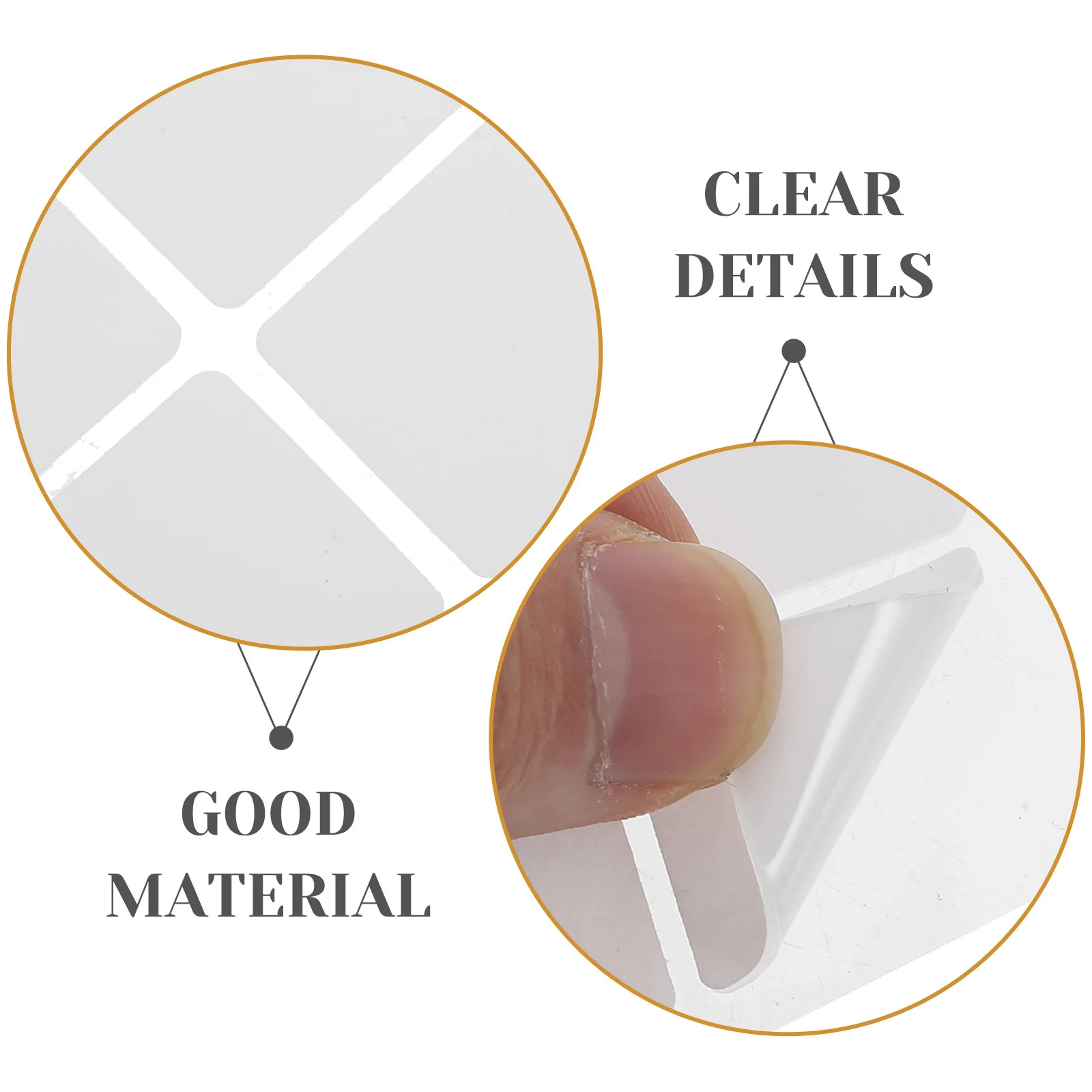 

80pcs Double Sided Mounting Tape Adhesive Strong Clear Removable For Wall Photo Poster Decor Balloon Fixing Tapes