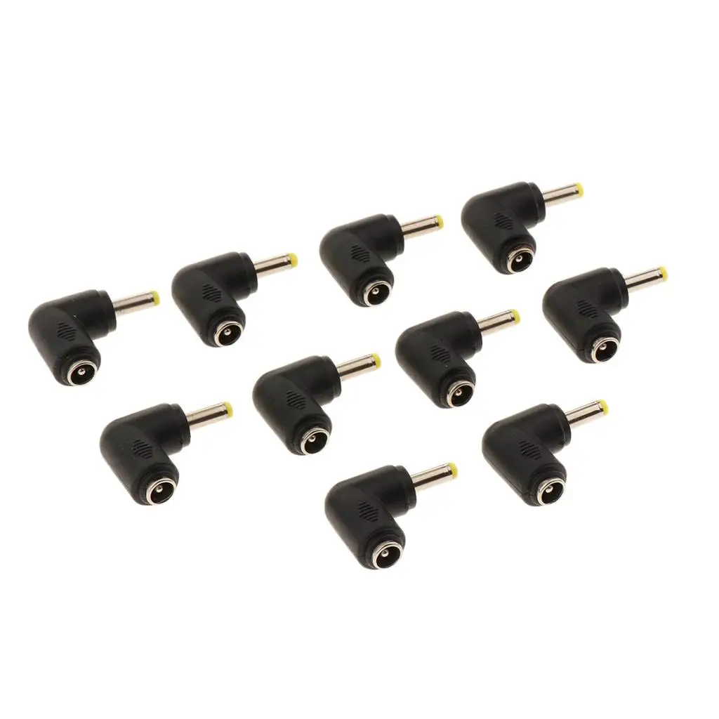 10 Pieces DC Connector, 5.5x2.1mm Female to 4.0x1.7mm Male Connection Head