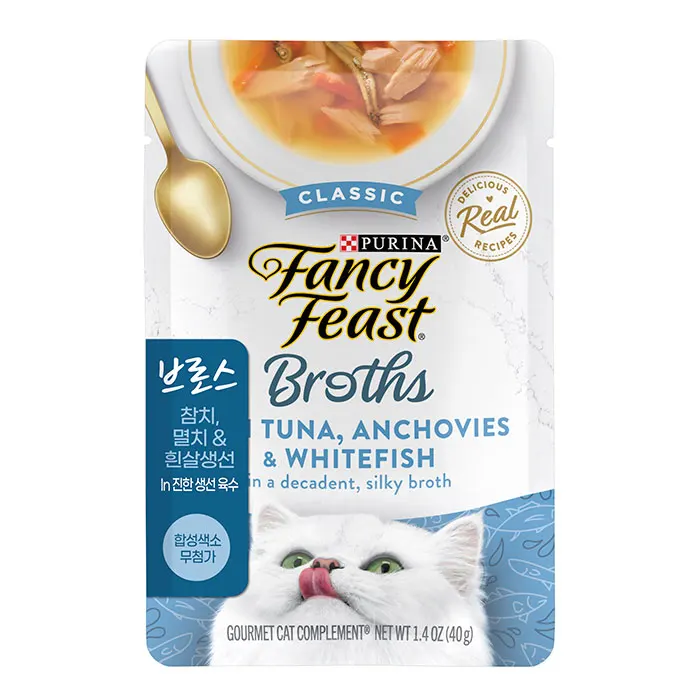 بورينا فانسي فيست مرق 40 جرام كيس وجبة خفيفة للقطط