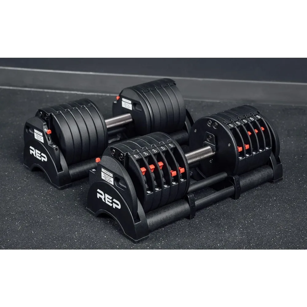 

Fitness Quickdraw Adjustable Dumbbells, Multiple weight ranges available including: 5-30, 5-40,5-50 and 5-60 lbs