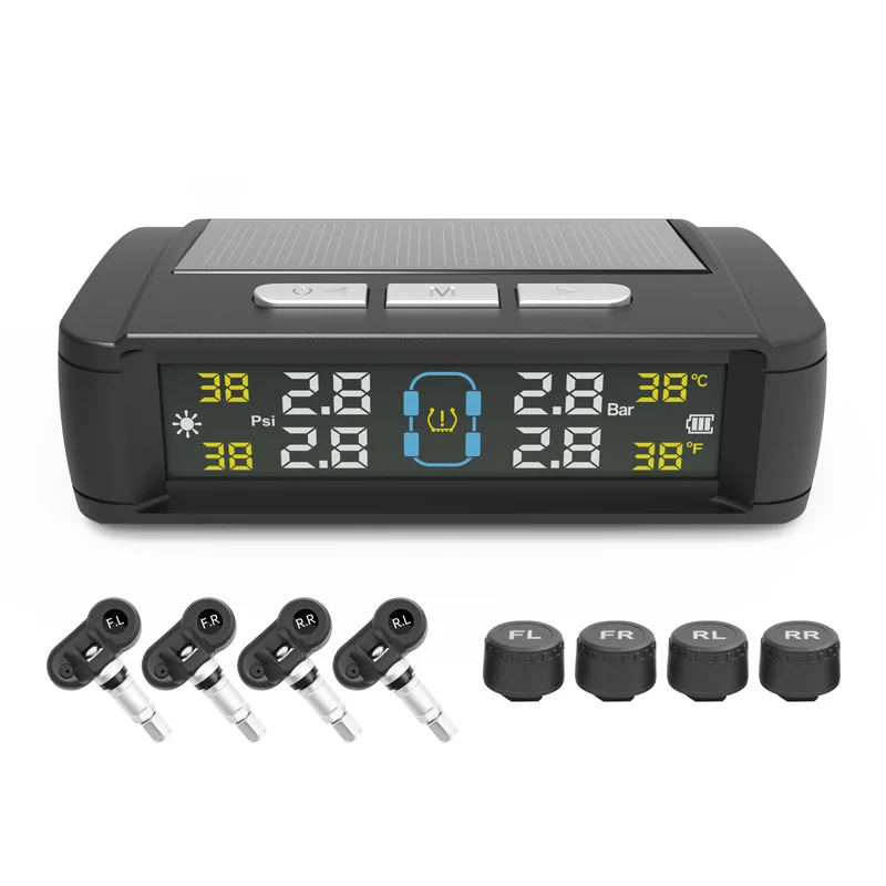 T11 Tire Pressure Monitor TPMS Electronic Vehicle, Tire Pressure Temperature Display