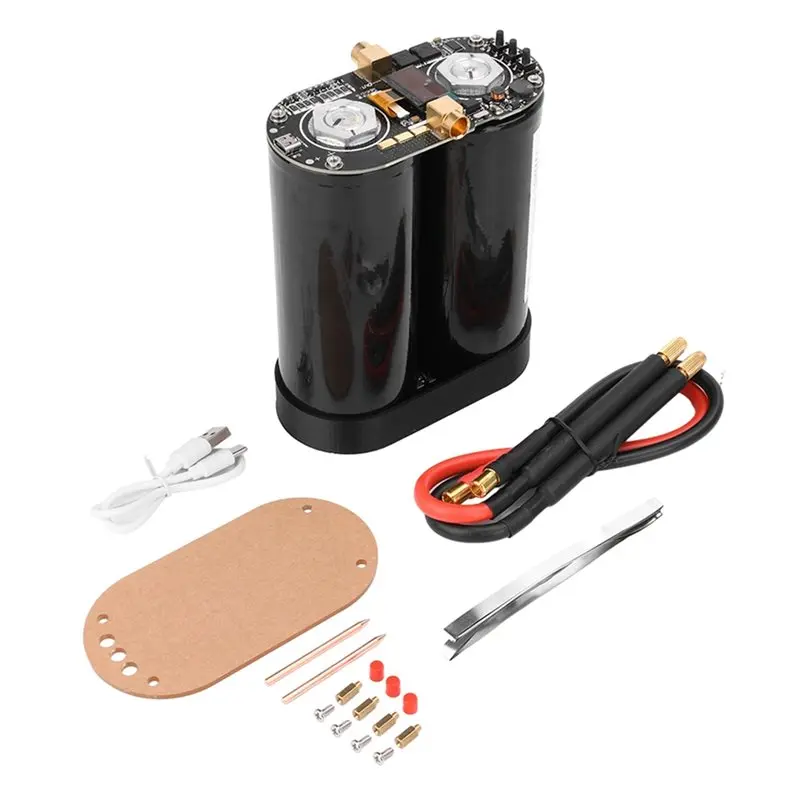 BMBY-Small Double Pulse Adjustable High Power 18650 Lithium Battery Spot Welder Portable Handheld Fara Capacitor.