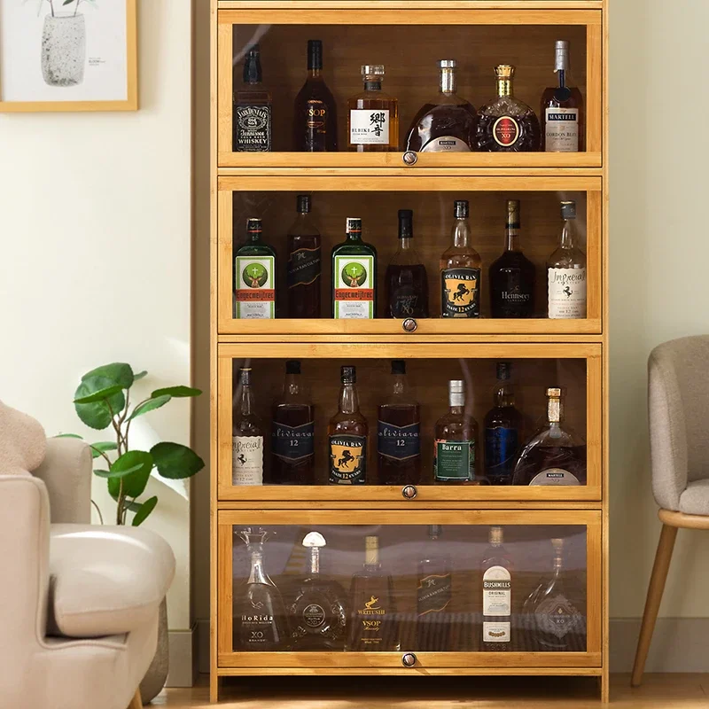 

Acrylic Display Bar Wine Cabinets Luxury Living Room Light Wine Racks Simple Multi Layer Storage Weinregal Home Furniture