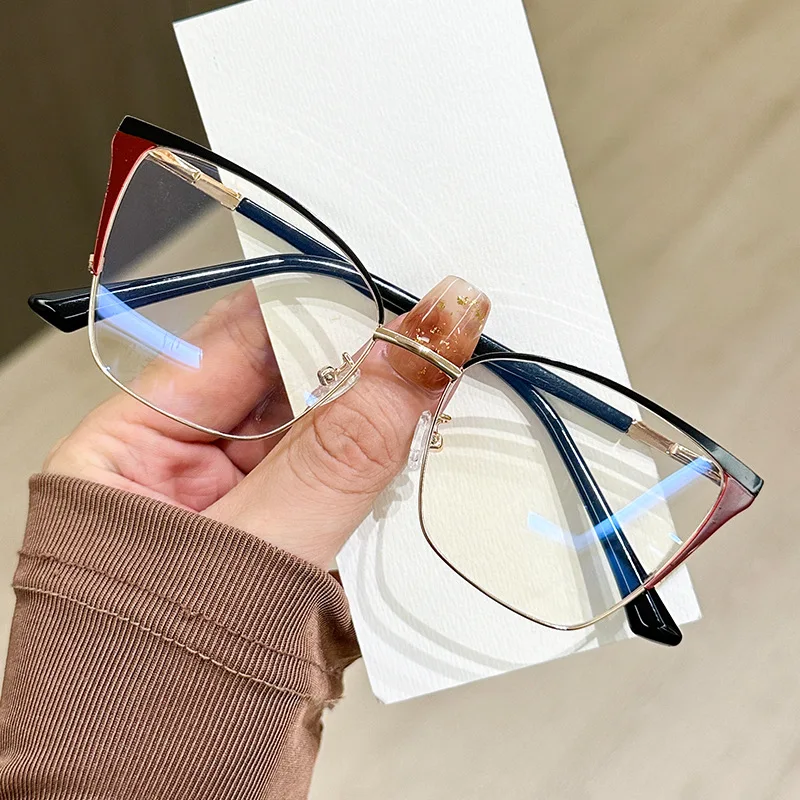 Oversized Cat Eye Anti Blue Light Glasses Frames