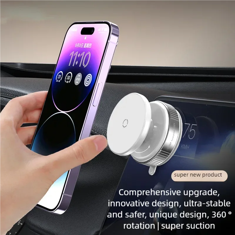 حامل هاتف مغناطيسي قوي من Xiaomi Youpin بتصميم قابل للطي 360 درجة °   قابل للتعديل فراغ سيارة جبل لمكتب السيارة قوس مغناطيسي هدية