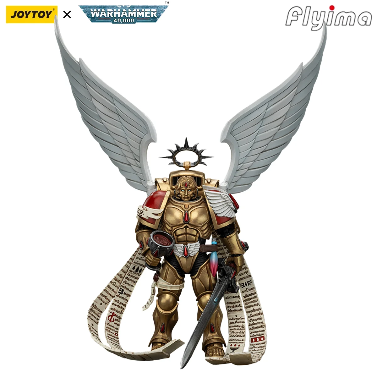 

[Pre-Order]JOYTOY Warhammer 40K 1/18 Action Figures Blood Angels The Sanguinor with Encarmine Broadsword Model Boy Gift