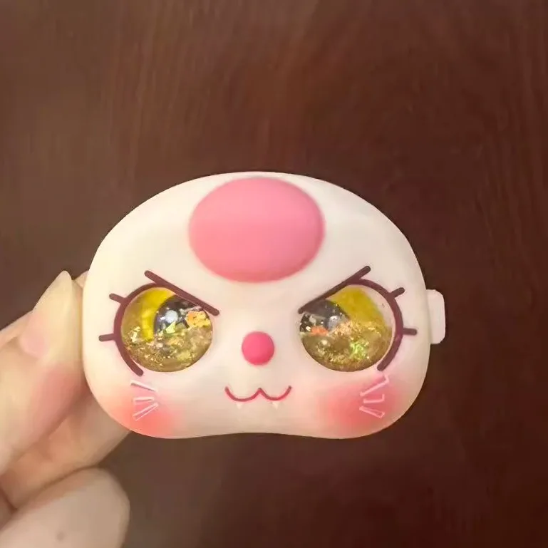 In Stock Hot Suitable For 80% Baby Three Cute Cat Face Expression Handmade Vinyl Faces Substitute High Quality Accessory Toy