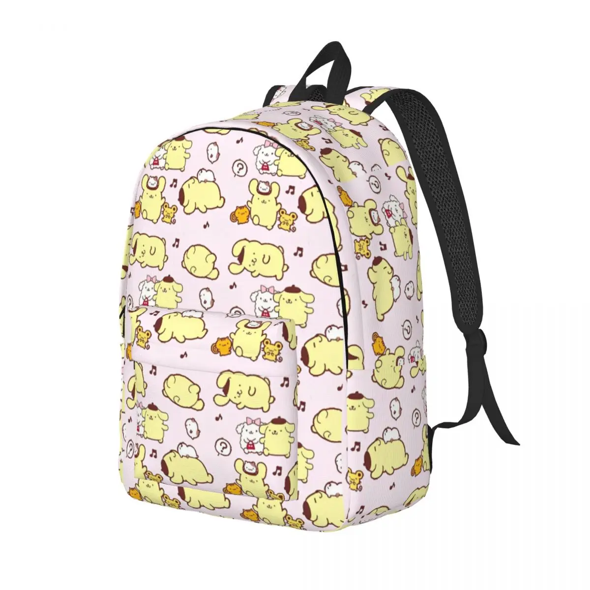 MINISO Pom Pom Purin Backpack Teen Big Backpacks Polyester Pretty School Bags Workout Design Rucksack