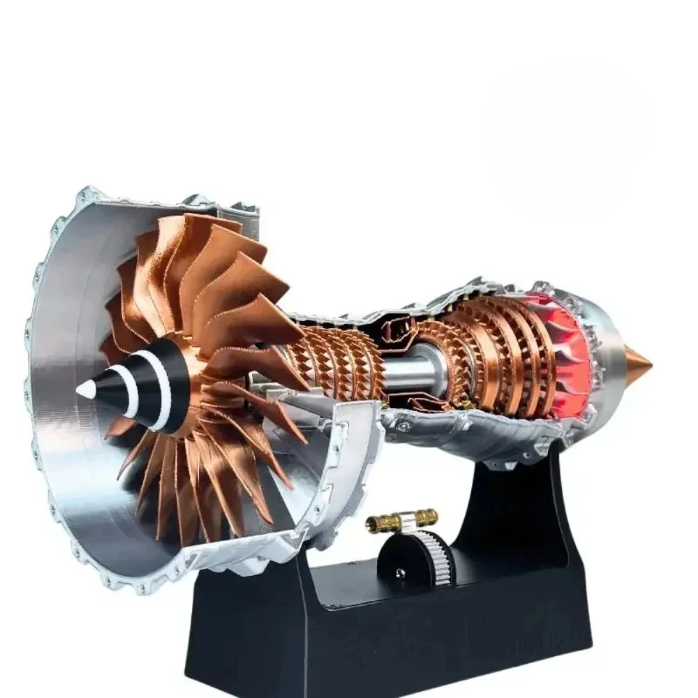 TR900 Super Turbofan Engine Model Kits  Function Fan Brushless Motor Electric Buffer 3D Printing Process Boutique Collection Toy