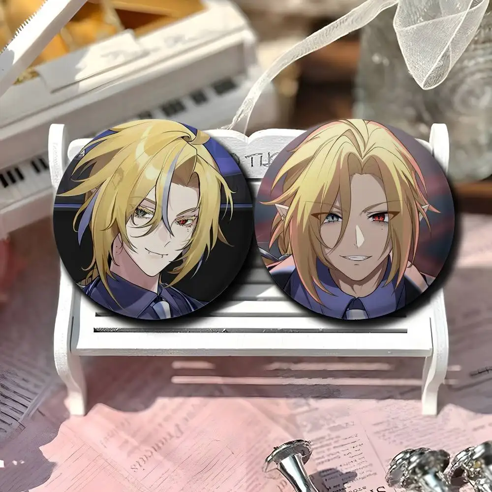 

Hugo Vlad Zzz Cool Badges Round Exquisite Badge Brooches Creative Pins For Clothes Hat Backpack Gift Accessories