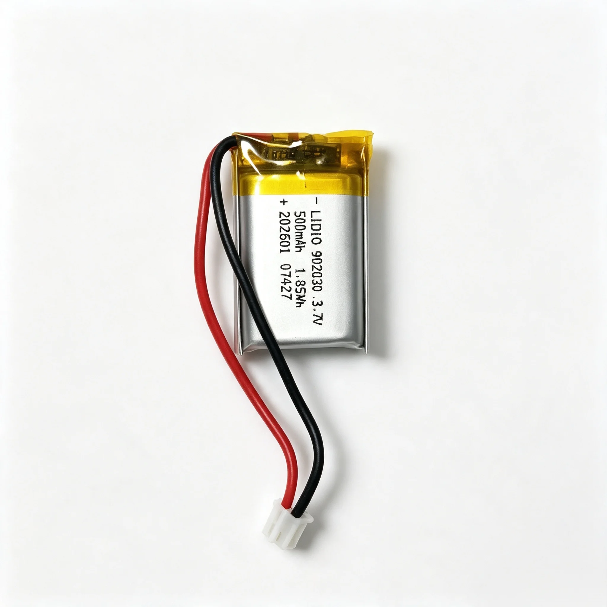 902030 500mAh 3.7V Li Polymer Battery High Capacity For Solar Light DVD Tracker Anti-theft Device GPS Lipo Rechargeable Cell