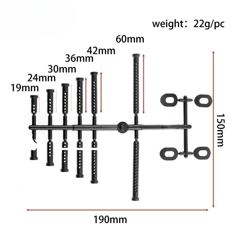 

1/12 1/14 1/16 1/18 RC Car Body Mount Post Shell Column RC Car Upgrade Parts Accessories