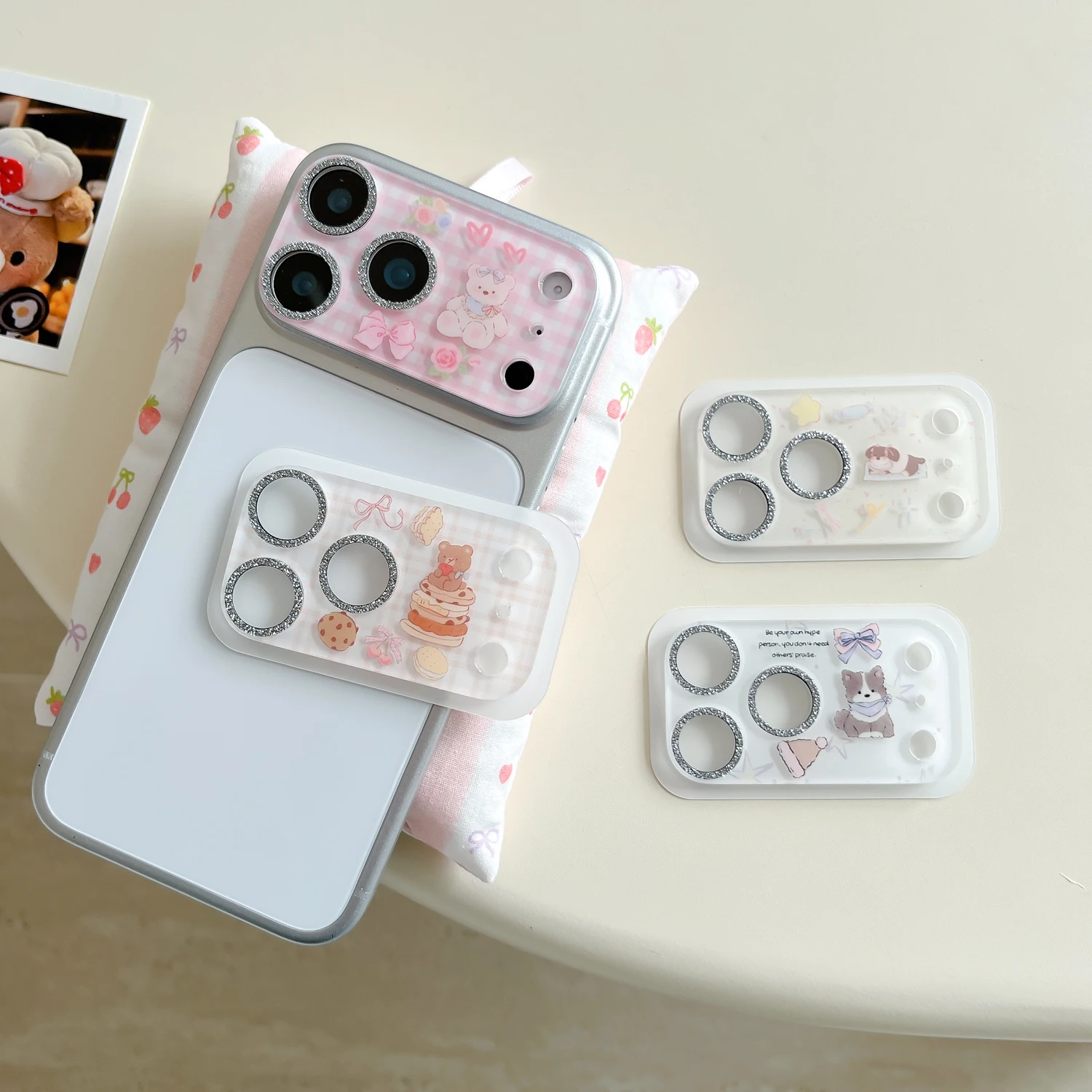 

Маленькие животные, торт, граффити, блестящая защита объектива камеры для iPhone 17 Pro 17 Pro Max, защитное стекло, защитные пленки для объектива