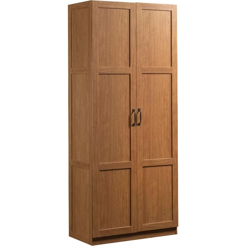 Select Storage Cabinet, Pantry Cabinet Kitchen Storage with Adjustable Shelves, Bathroom Storage Cabinet, in Highland Oak