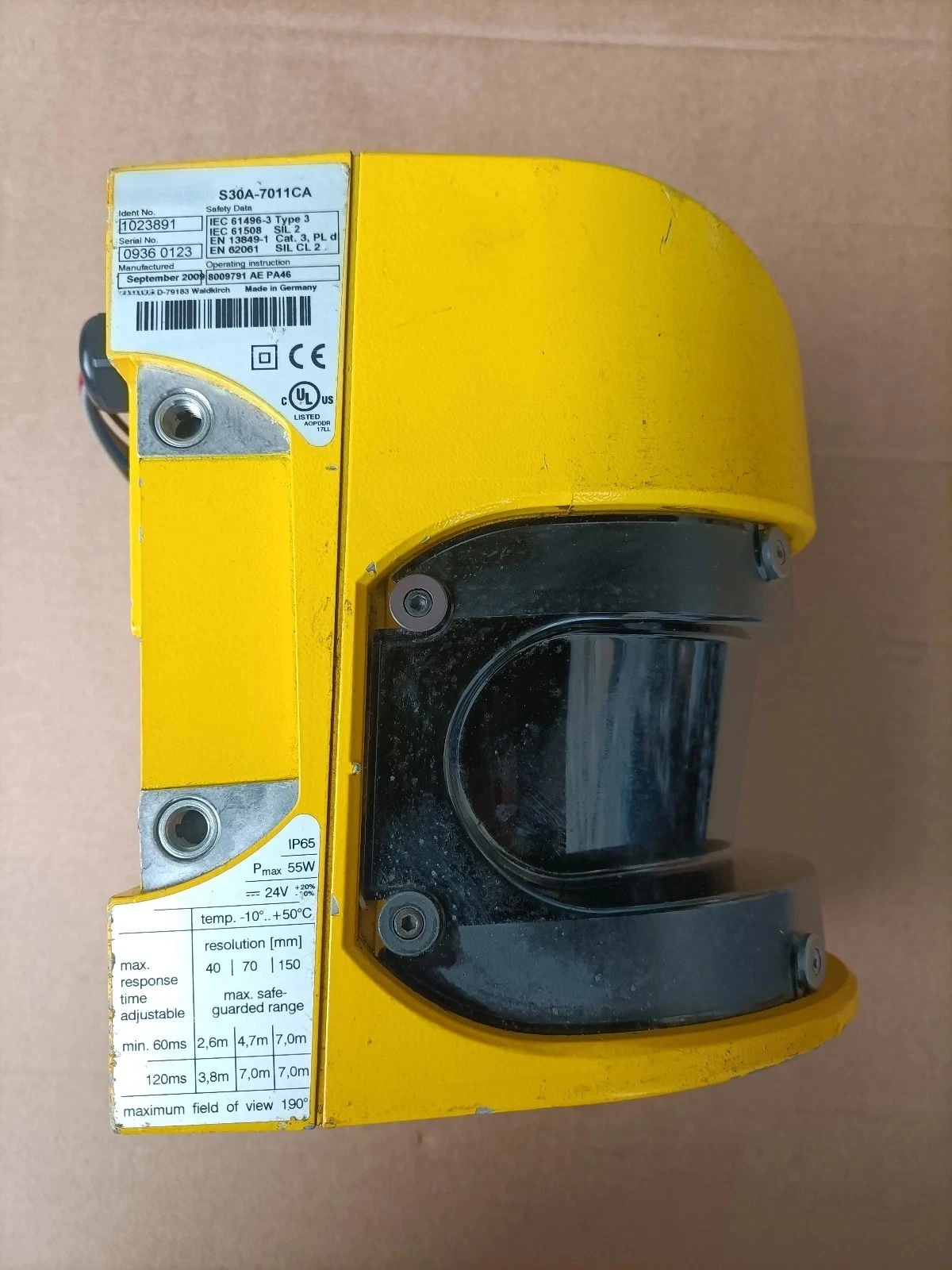 S30A-7011CA For SICK S30A-7011CA Used Safety Laser Scanner