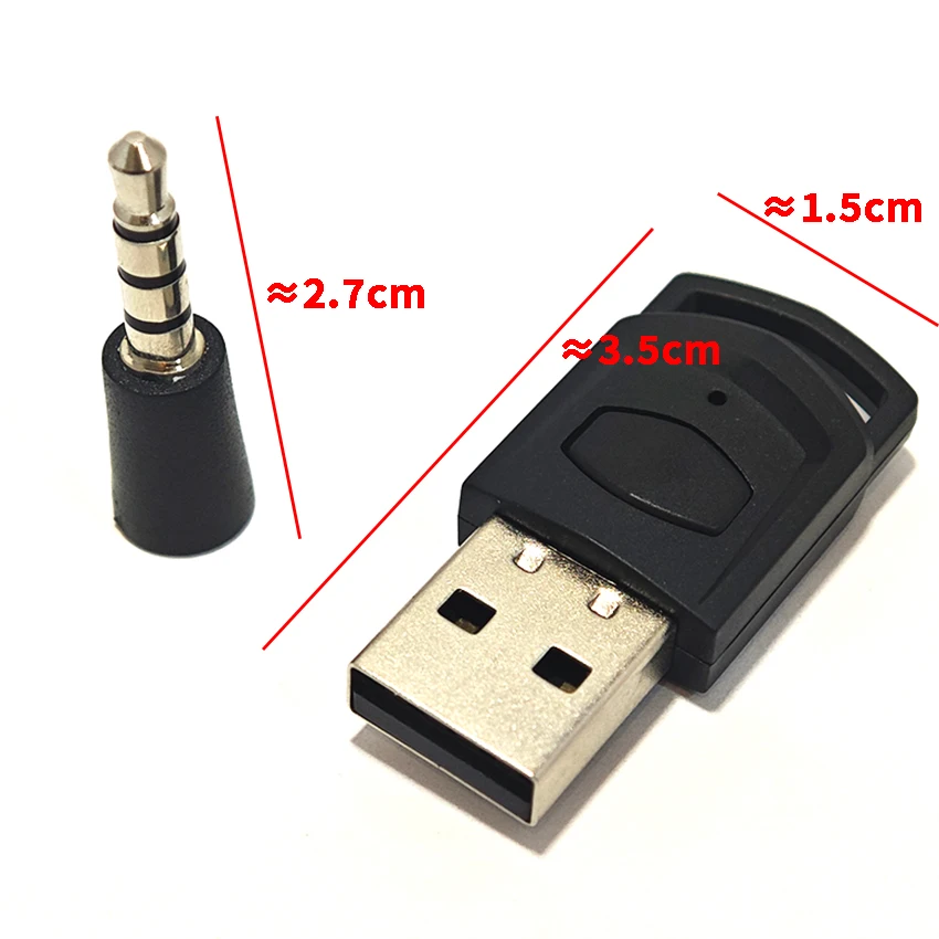 Wireless Game Audio Headphone Adapter Receiver Bluetooth Audio Transmitter for PS5 PS4 Game Console PC Headset