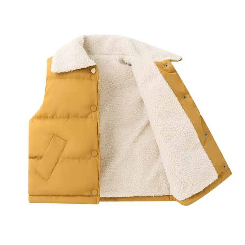 

2025 Autumn Winter Children Vests Coats 1-10 Year Warm Waistcoats New for Boys & Girls Sleeveless Jacket Outwear Fashion Clothes