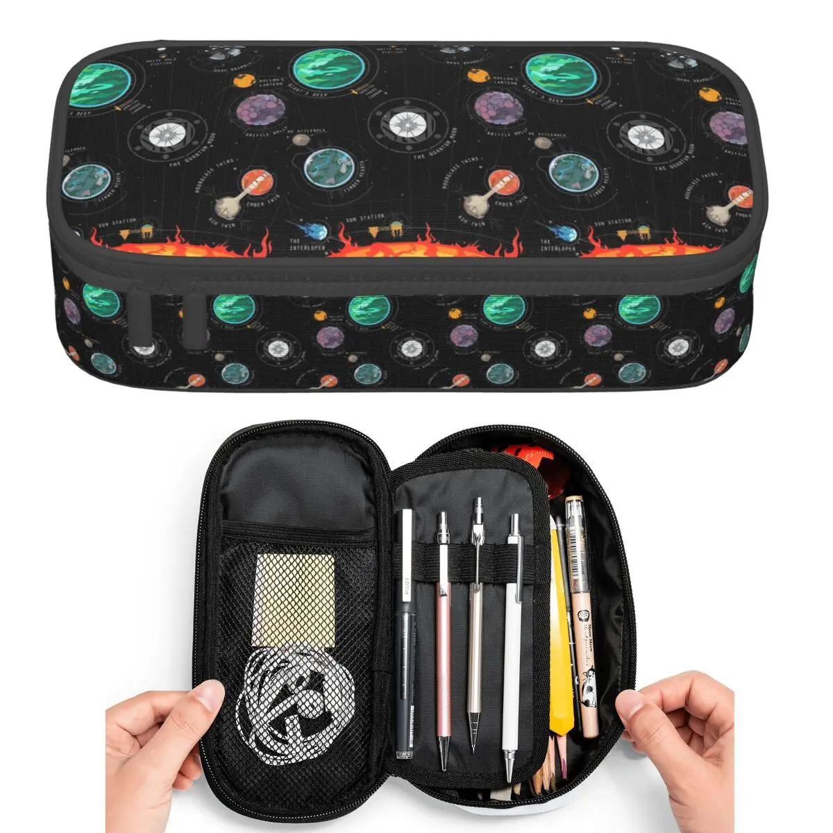 

Outer Wilds System Pencil Cases for Students Pen Box Pencil Bag Big Capacity Pencil Pouch Pen Holder