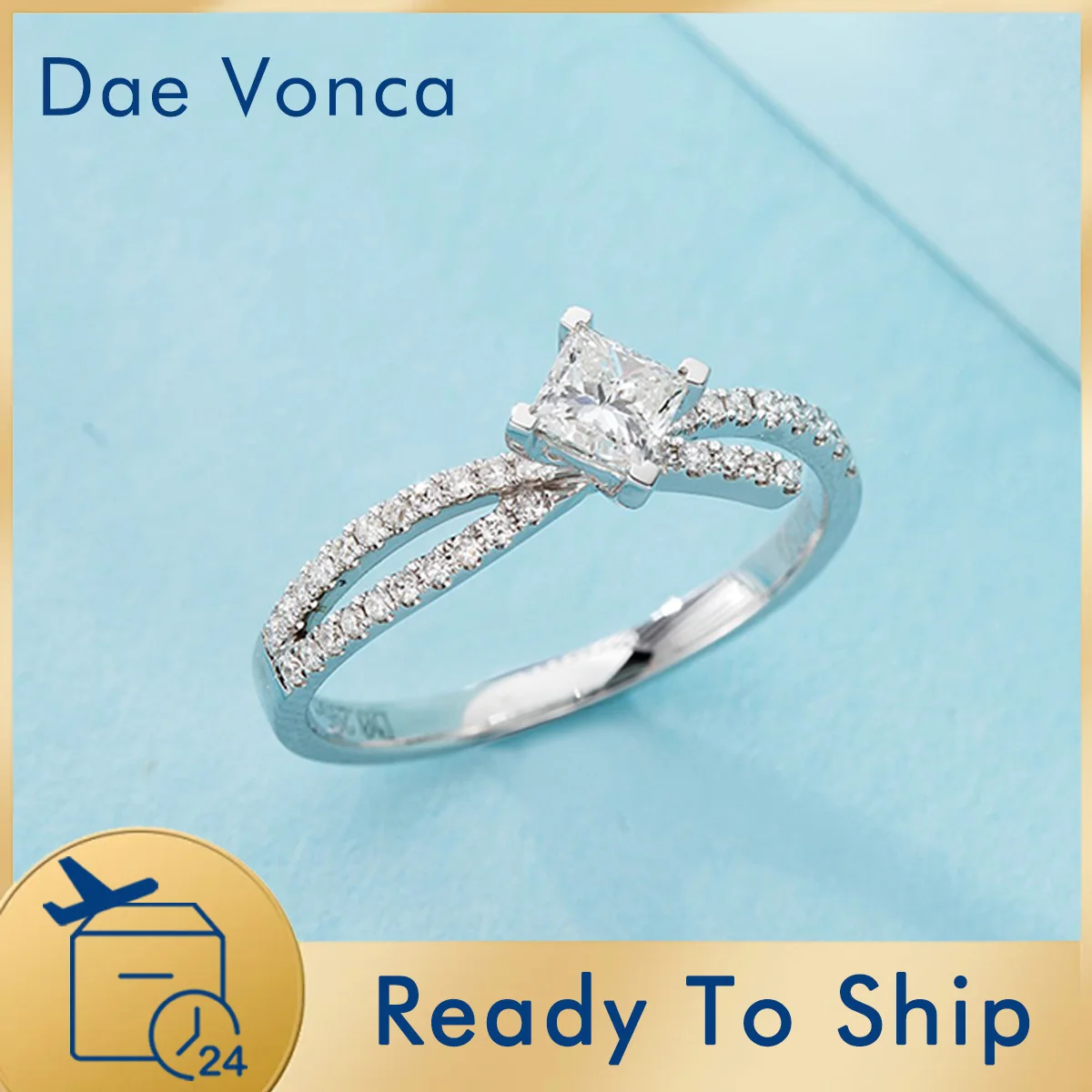 

Помолвочное кольцо с бриллиантом принцессной огранки 0,3 карата, кольцо из 18-каратного белого золота с выращенным в лаборатории бриллиантом, ювелирное украшение, подарок на годовщину