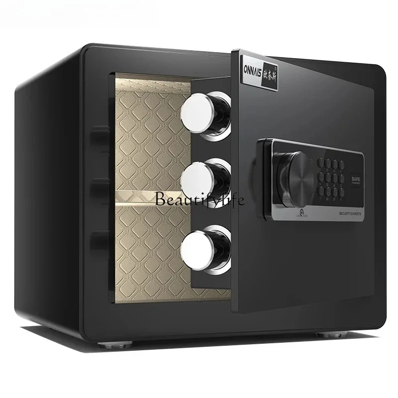 

LJYhousehold small password safe office anti-theft alarm safe deposit box