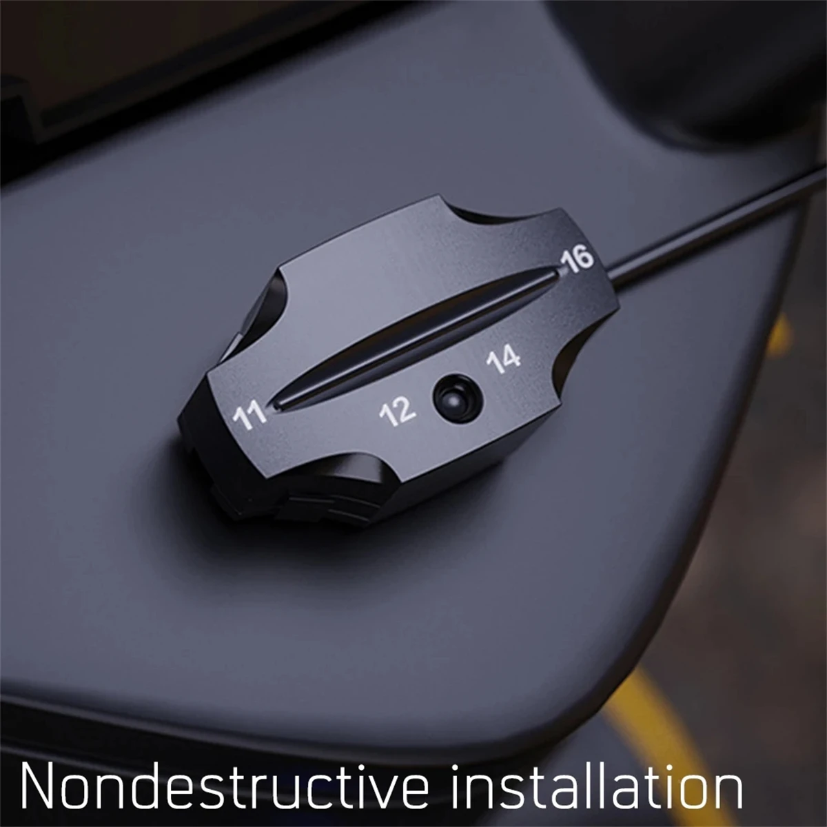 Voltmètre électrique universel pour moto, testeur de tension, LED, indicateur tricolore, panneau numérique, 12V-24V, étanche