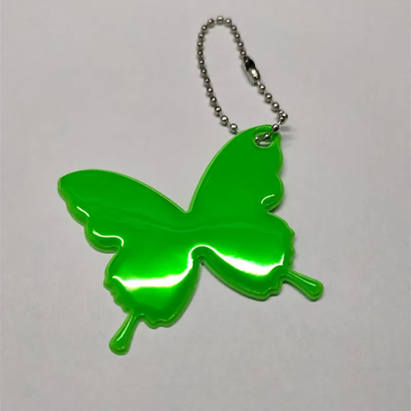 8pcs Safe Reflective Keychain For Bag Backpack Pendant Strip Ornaments Reflectors For Adults Children Night Safety Accessories