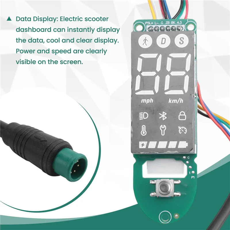 

-WSFS Electric Scooter Dashboard For Xiaomi MI 3 Lite Kick Scooter Panel Circuit Board Replacement Display Accessories