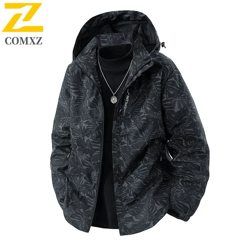 

Мужская камуфляжная куртка, модная универсальная ветрозащитная водонепроницаемая дышащая куртка с капюшоном, уличная куртка для кемпинга и пешего туризма