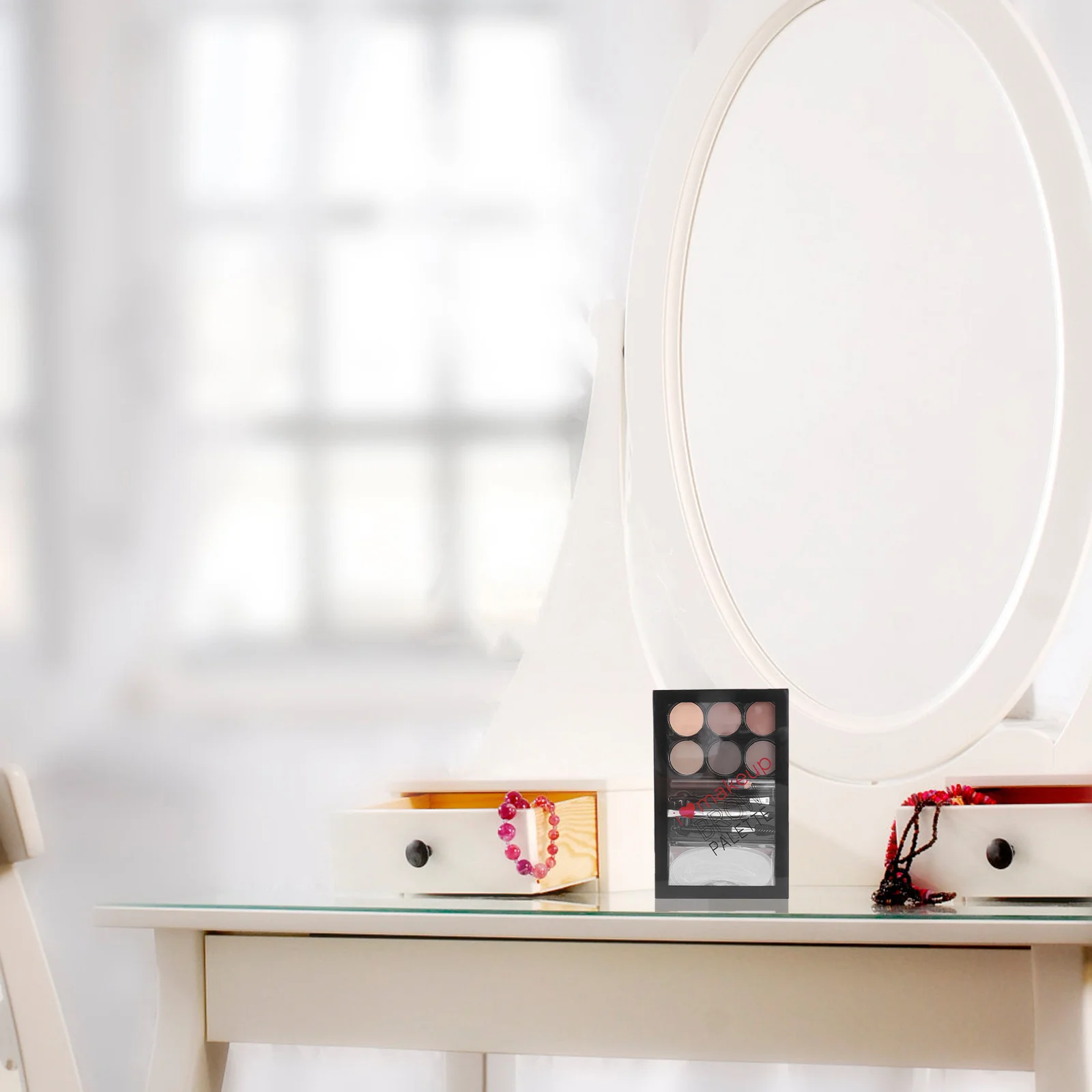 1 セット 1 セット 6 色の眉毛パウダー長期的な防水メイクアップツール女性のための眉毛ブラシキット供給女性美容