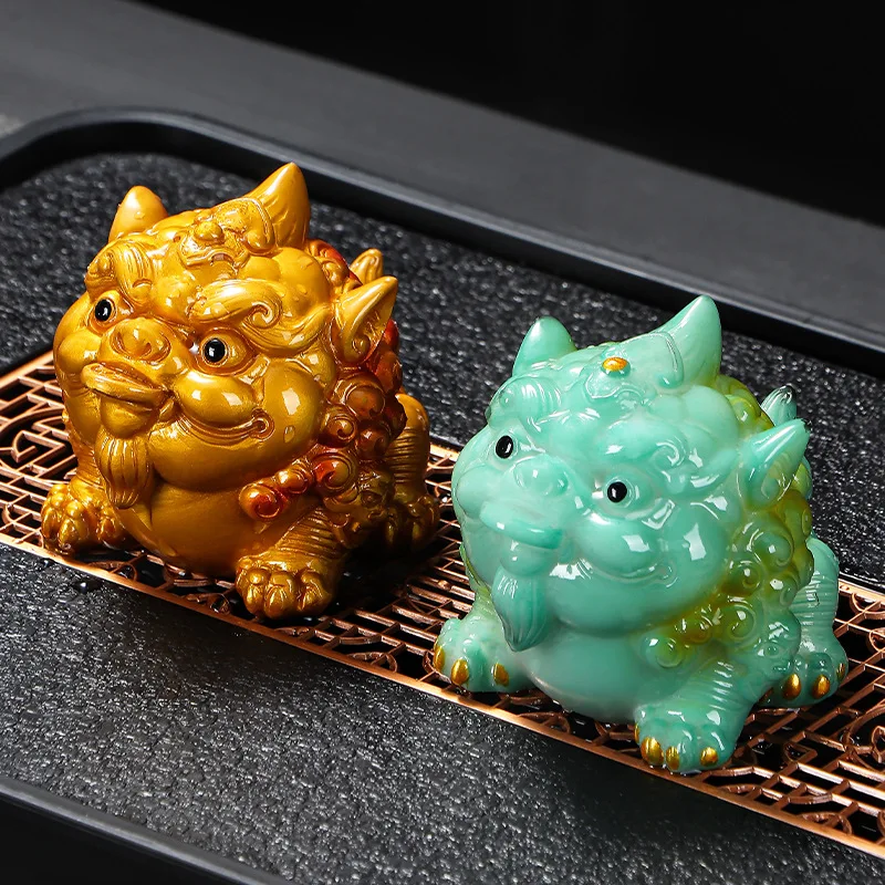2026 Fortune Pixiu Tea Pet Ornament Tea Set Accessory Home Desktop Decor Exquisite Gift.