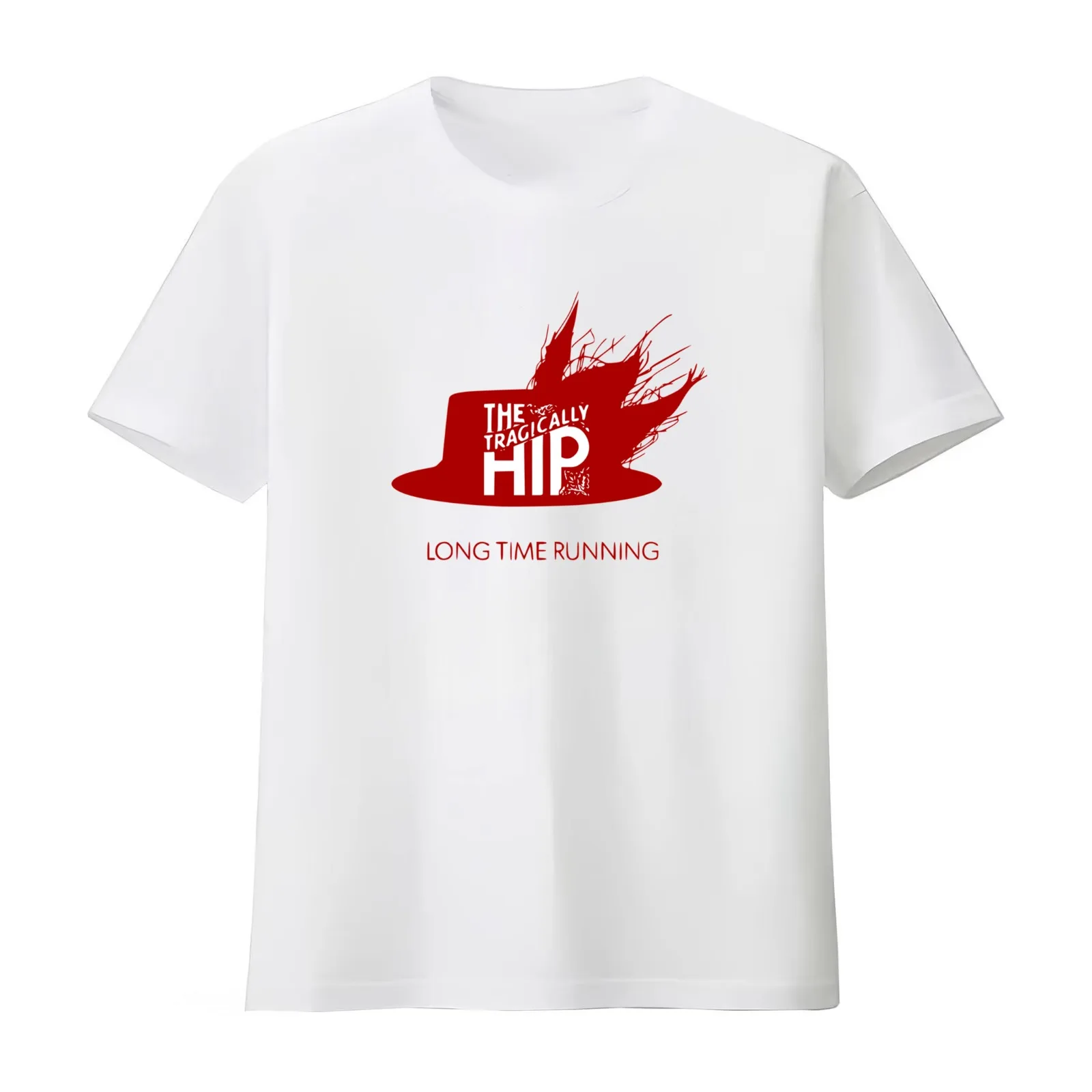 tragically hip logo (4) T-Shirt Summer Casual Cotton Tee Oversized Streetwear Tops Vintage Graphic Print Unisex Men Women