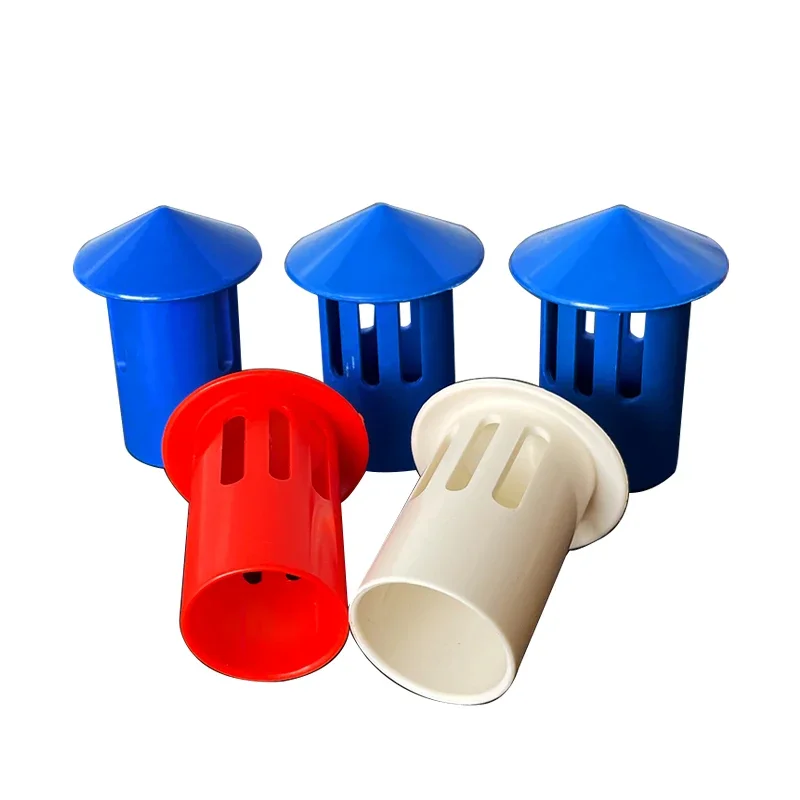 

PVC line pipe central air conditioner vent cap vent cap 6:25 Plastic drainage pipe fittings