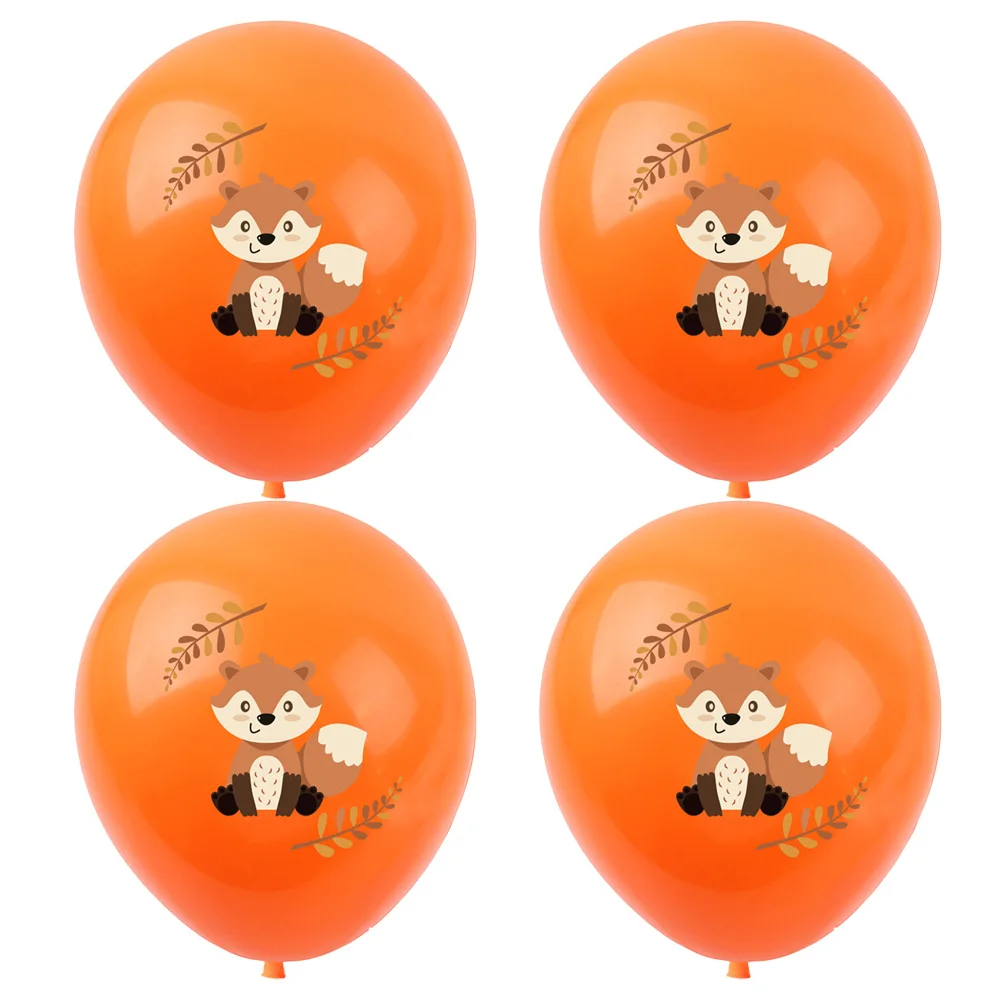 

20pcs Woodland Fox Birthday Party Decorations Latex Balloons Kids Supplies Forest Animals Balloon Baby Shower Decoration