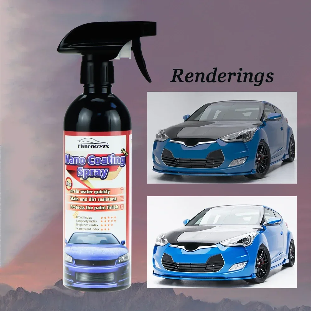 

10H Ceramic Car Coating 500ML 9H Nano Liquid Glass Plated Crystal Hydrophobic Waterproof Polishing Paint Hardness Car Polish Wax