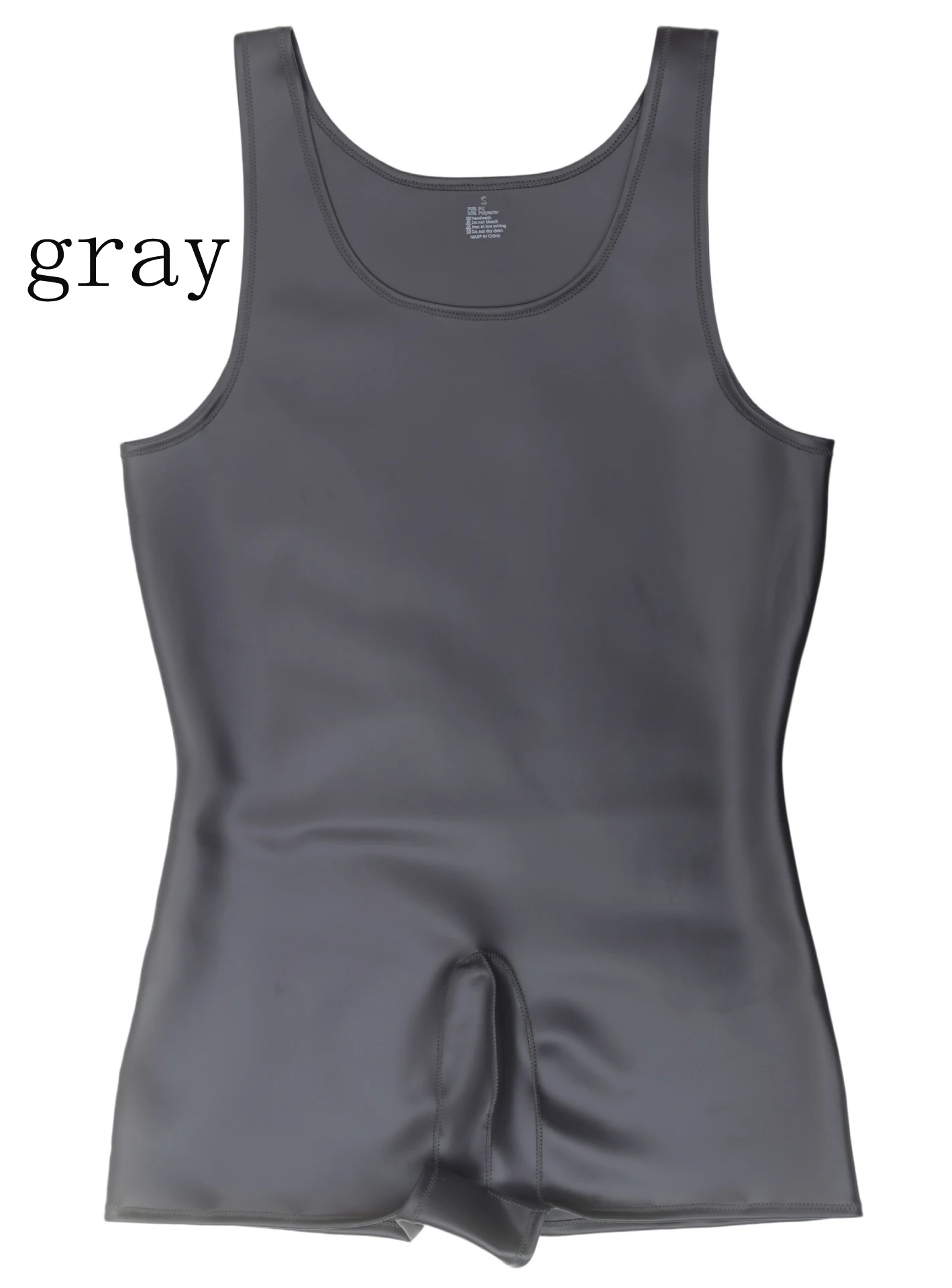 

Reversible Catsuit Double Sided PU Leather Leotard Waistcoat Convex Pouch Bodysuit S-3XL Tight Teddy Sexy Straightjacket Tanktop