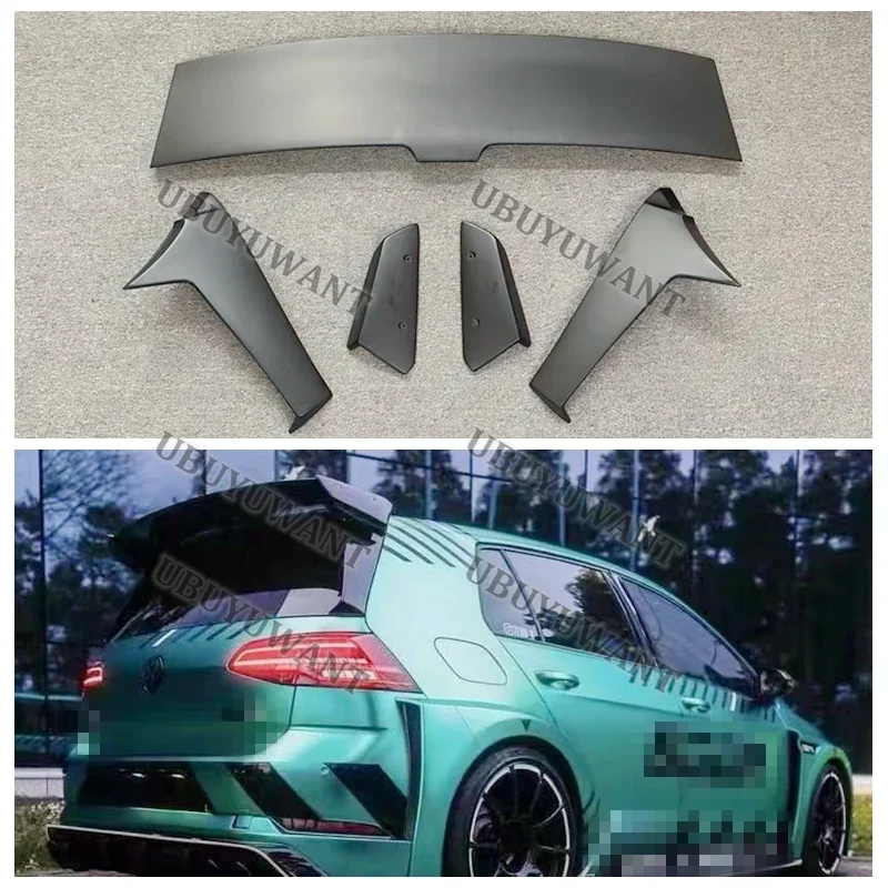 Hot Sale For VW Golf Mk7 Mk7.5 STANDARD Spoiler Gloss Black Rear Roof Boot T C-R Style Spoiler For Golf 7 7.5 TSI Tdi  2014-2018