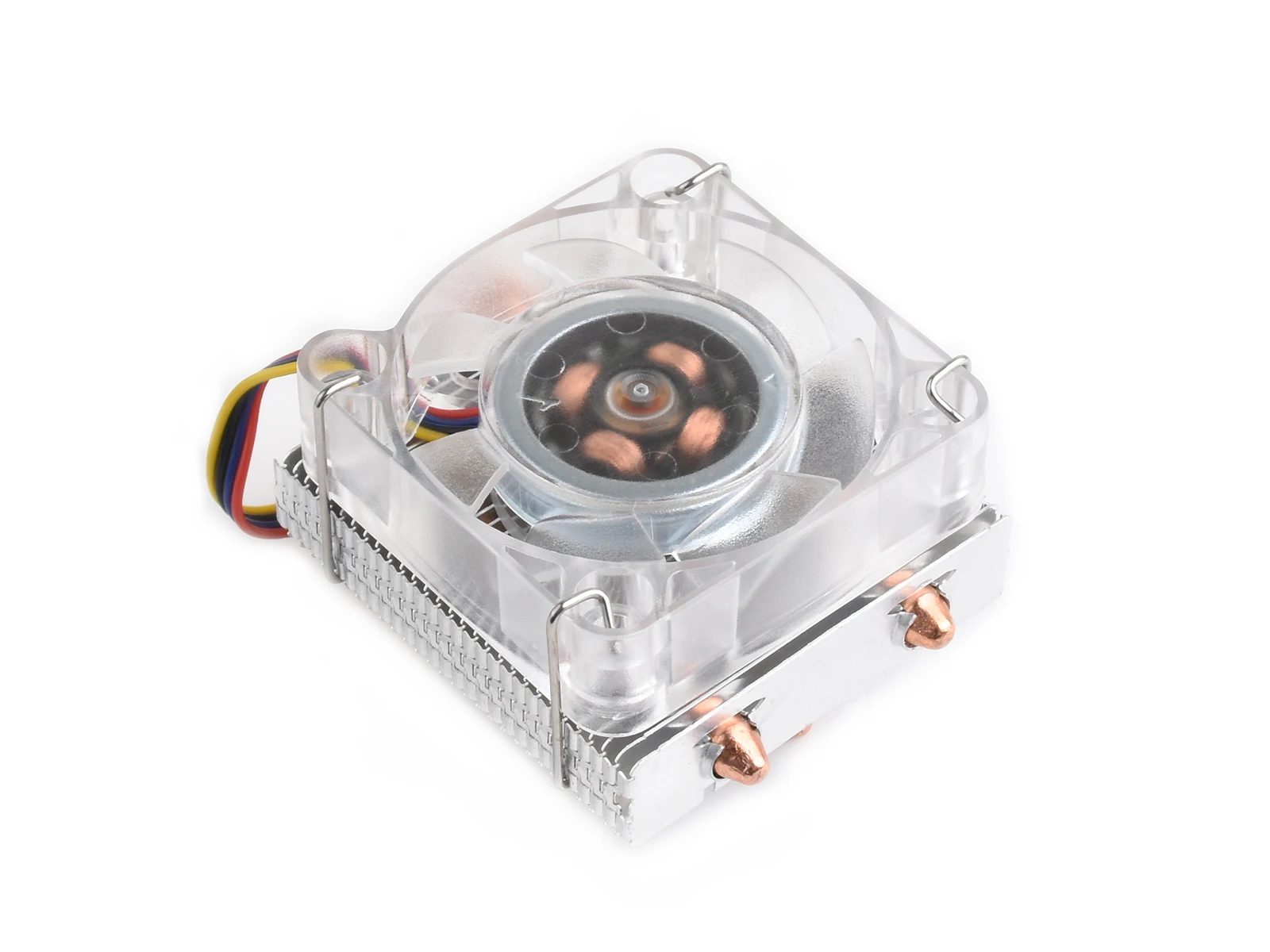 Low-Profile ICE Tower CPU Cooling Fan for Raspberry Pi 5, Raspberry Pi 5 Cooler, U-Shaped Copper Tube, Cooling Fins