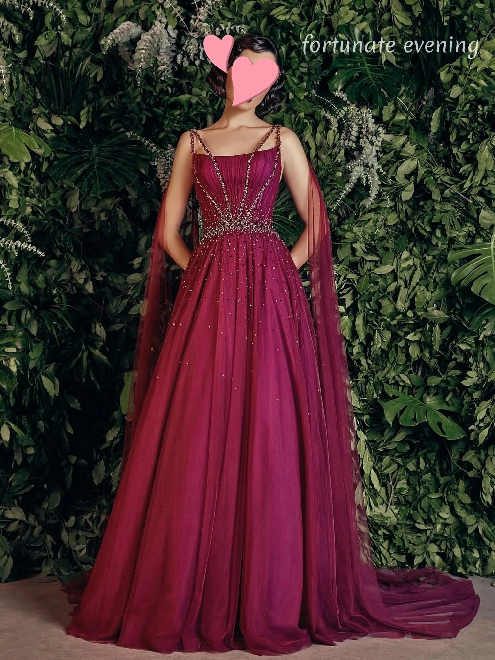 

Fortunate Evening Elegant Vintage Sweet Purple Crystal Beads New Customized Formal Occasion Prom Dress Evening Party Gowns