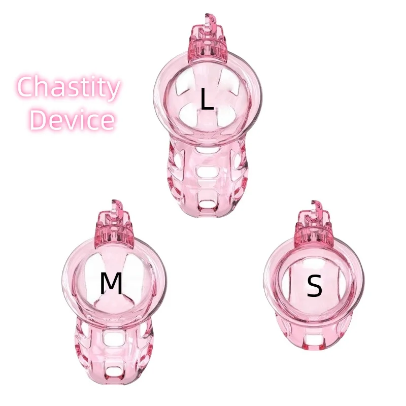 Male Chastity Cage Device with Flexible Soft Silicone Penis Lock Cock Ring for Fetish BDSM Restraints Invisible Erotic Sex Toys
