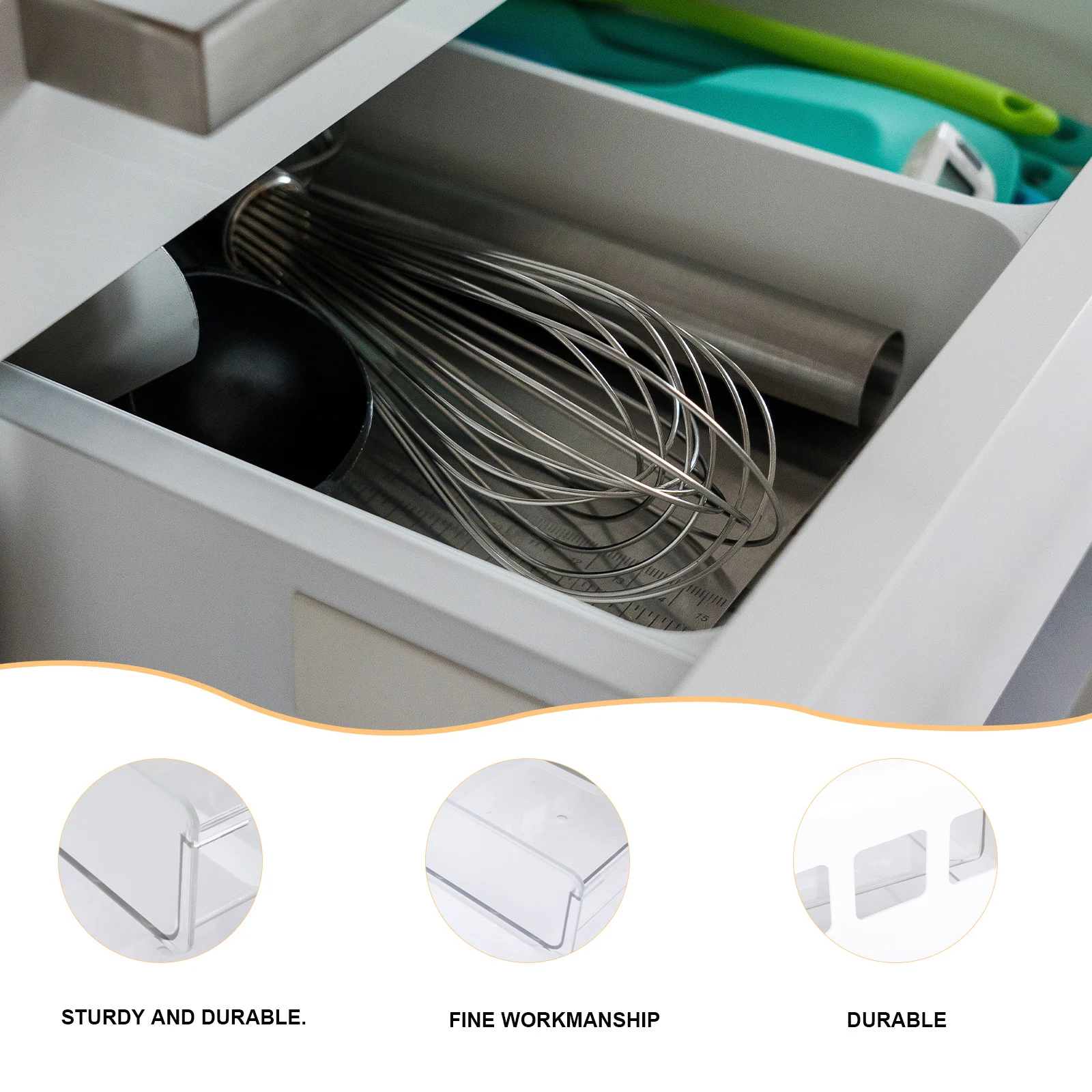 

Drawer Style Box Under Table Organizer Adhesive Storage Box For Stationery Sundries Desk Bottom Hidden Drawer Office