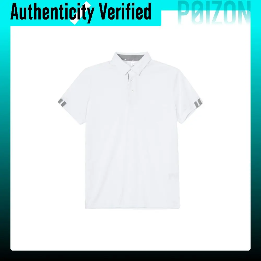 Adidas Golf Clothing Men's White Polo Collar Moderate KS0355-