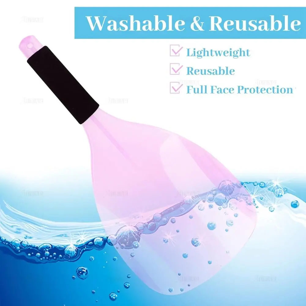 Portable Reusable Hairspray Shield Lightweight Transparent Barber Salon Shield Easy Clean Makeup Protector Hairdressing