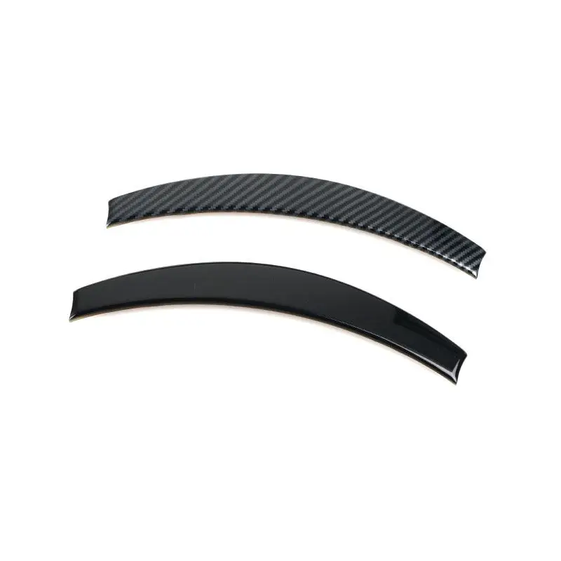 For Tesla Model 3 Highland 2024 ABS Car Styling Interior Steering Wheel Cover Strips Trim Carbon Fiber Texture / Piano Black