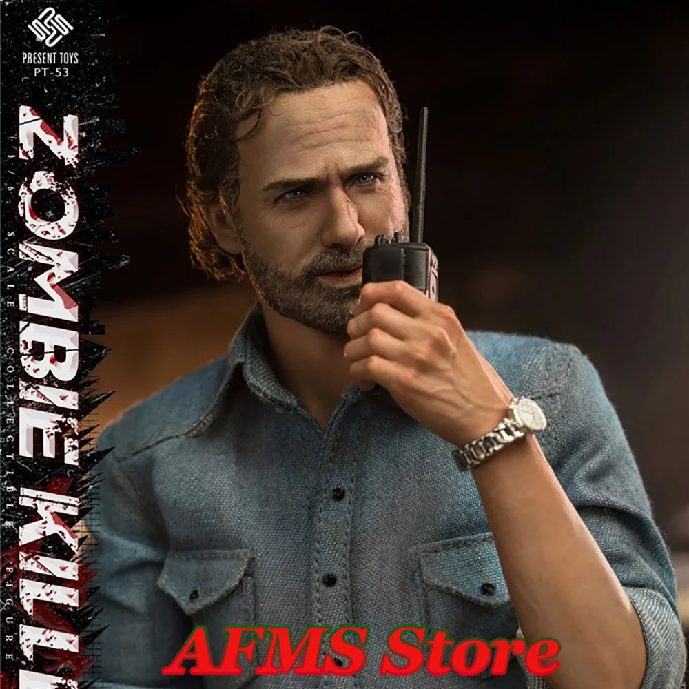 PRESENT TOYS PT-sp53 1/6 Scale Collectible Figure Zombie Killer Sheriff Rick Full Set 12Inch Men Soldier Action Figure Model