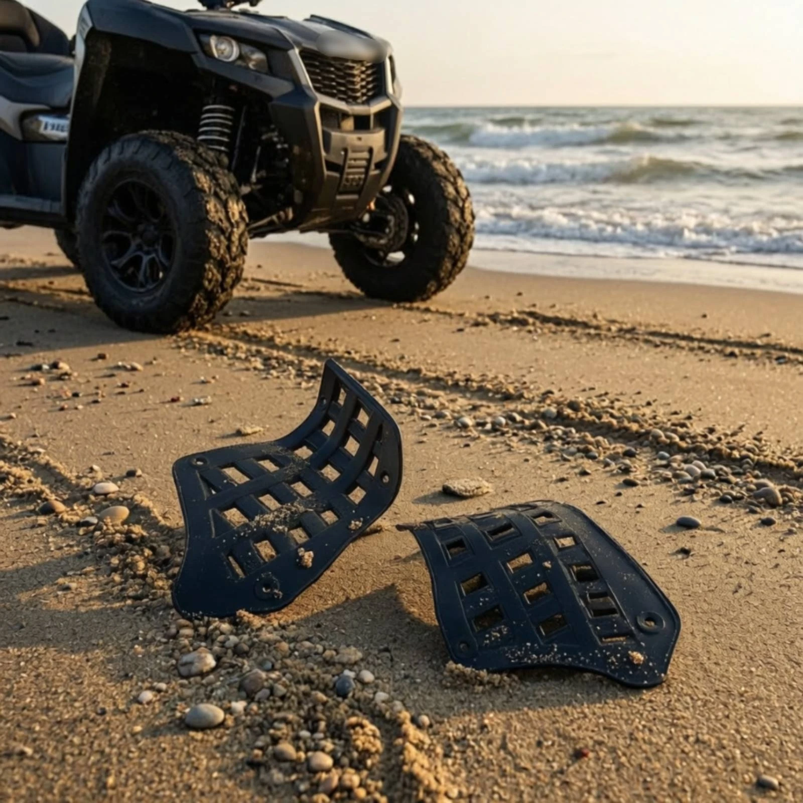 Beach Vehicle Footrest Contoured Motorcycle Foot Pedal Motorcycle Footrest Lightweight Anti-Slip for off-Terrain Riders