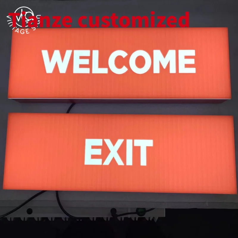 

(Customized) led logo sign plastic outdoor ultra thin light box illuminated Adve with factory prices